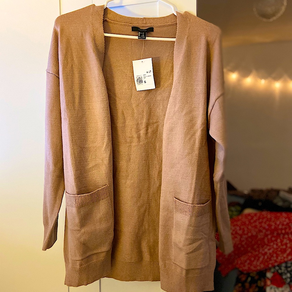 Taupe/brown cardigan never been worn still has tag